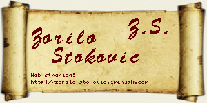 Zorilo Stoković vizit kartica